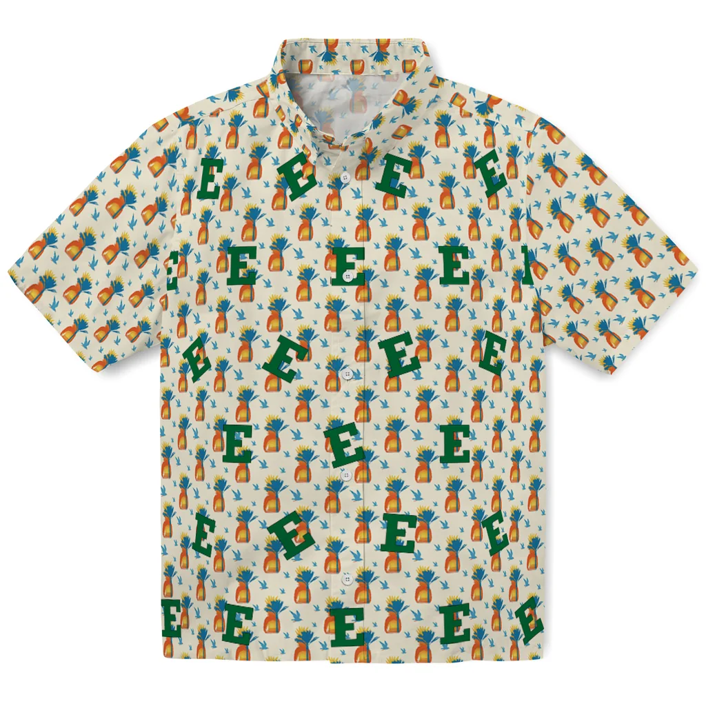 Eastern Michigan Eagles Hawaiian Shirt - Pineapple Delight eastern michigan eagles pineapple delight beige hawaiian shirts best selling