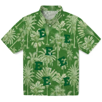 eastern michigan eagles palm shadows green hawaiian shirts best selling