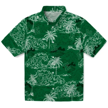 eastern michigan eagles wave palm green hawaiian shirts best selling