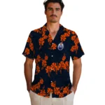 Edmonton Oilers Hawaiian Shirt – 50th State Flower