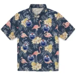 Edmonton Oilers Hawaiian Shirt – Flamingo Hibiscus