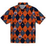Edmonton Oilers Hawaiian Shirt – Golfing Plaid