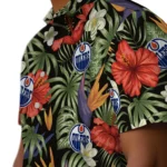 Edmonton Oilers Hawaiian Shirt – Hawaii Floral Hibiscus