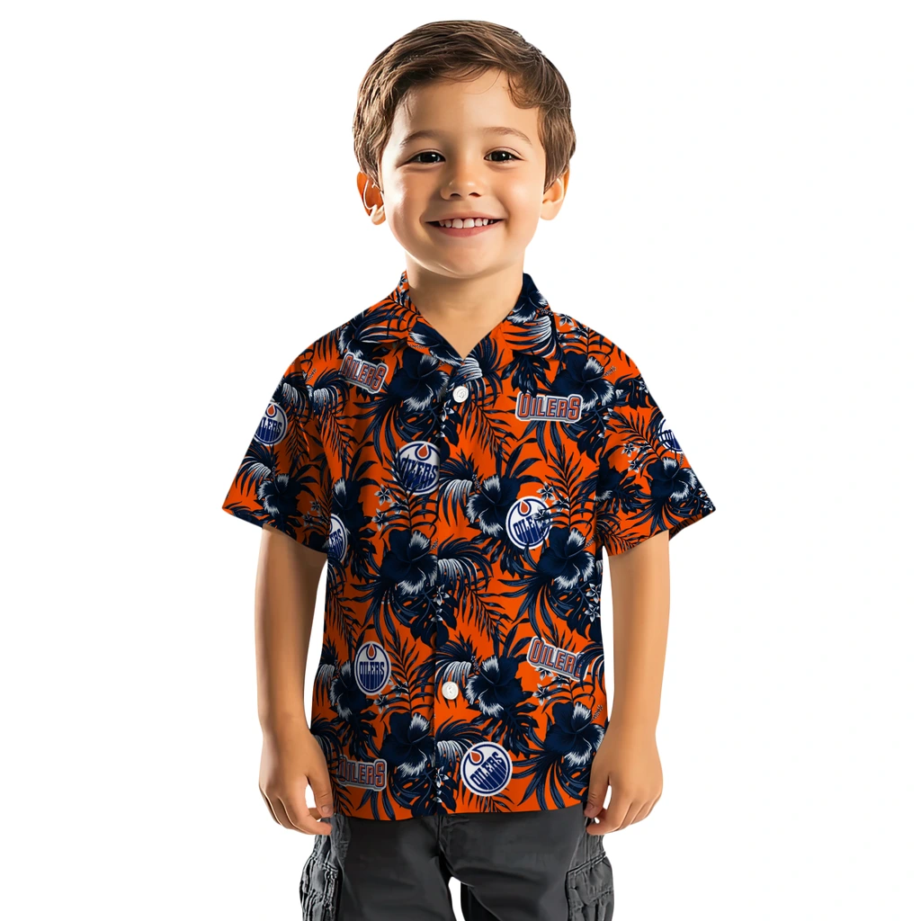 Edmonton Oilers Hawaiian Shirt - Hibiscus Exotic edmonton oilers hibiscus exotic blue hawaiian shirts top rated