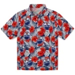 Edmonton Oilers Hawaiian Shirt – Hibiscus Fiesta