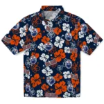Edmonton Oilers Hawaiian Shirt – Hibiscus Flower Design