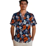 Edmonton Oilers Hawaiian Shirt – Hibiscus Flower Design