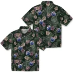 Edmonton Oilers Hawaiian Shirt – Hibiscus Leaves Pattern