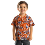 Edmonton Oilers Hawaiian Shirt – Hibiscus Overlay