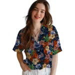Edmonton Oilers Hawaiian Shirt – Hibiscus Tiki Jungle