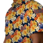 Edmonton Oilers Hawaiian Shirt – Hibiscus Tropics