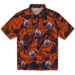 Edmonton Oilers Hawaiian Shirt – Monstera Layer