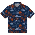 Edmonton Oilers Hawaiian Shirt – Palm And Clouds