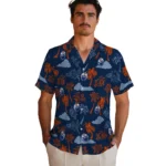 Edmonton Oilers Hawaiian Shirt – Palm And Clouds