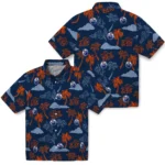 Edmonton Oilers Hawaiian Shirt – Palm And Clouds