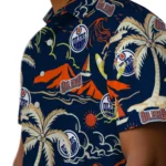 Edmonton Oilers Hawaiian Shirt – Palm Tree Island