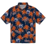 Edmonton Oilers Hawaiian Shirt – Palm Tree Motif