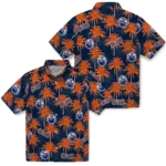 Edmonton Oilers Hawaiian Shirt – Palm Tree Motif