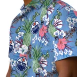 Edmonton Oilers Hawaiian Shirt – Pineapple Bouquet