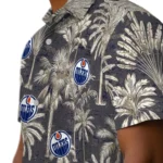 Edmonton Oilers Hawaiian Shirt – Vintage Palm Tree