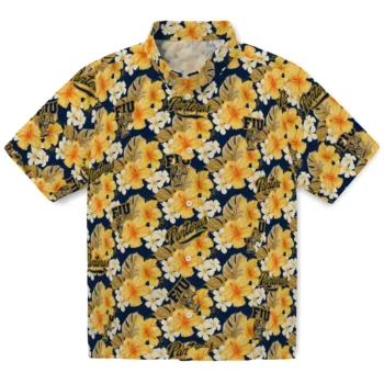fiu panthers hibiscus tropics blue yellow hawaiian shirts best selling