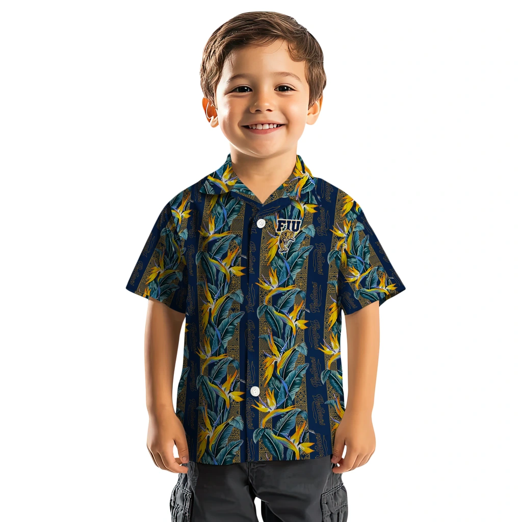FIU Panthers Hawaiian Shirt - Paradise Vines fiu panthers paradise vines blue hawaiian shirts top rated