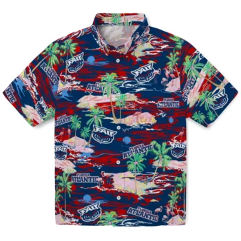florida atlantic owls flamingo retreat blue hawaiian shirts best selling