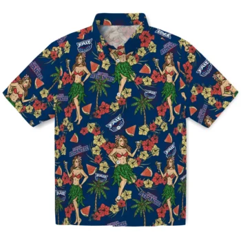 florida atlantic owls hawaiian girls design blue hawaiian shirts best selling