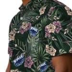 Florida Atlantic Owls Hawaiian Shirt – Hibiscus Leaves Pattern