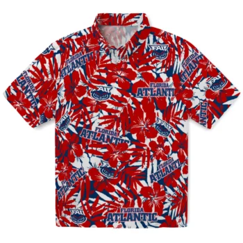 florida atlantic owls hibiscus overlay hawaiian shirts best selling