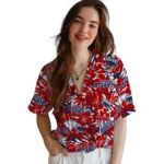 Florida Atlantic Owls Hawaiian Shirt – Hibiscus Overlay
