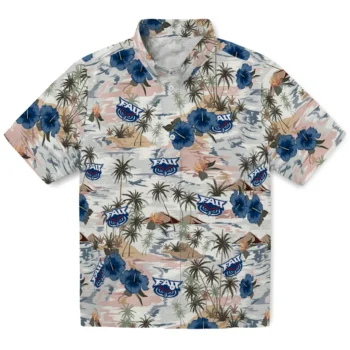 florida atlantic owls hibiscus seaside white hawaiian shirts best selling