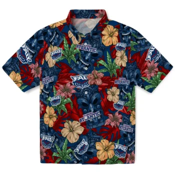 florida atlantic owls tiki jungle blue hawaiian shirts best selling