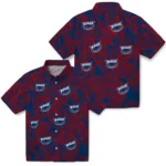 Florida Atlantic Owls Hawaiian Shirt – Leaf Outline