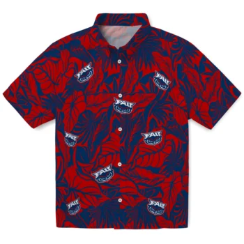 florida atlantic owls monstera layer blue hawaiian shirts best selling