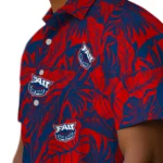 Florida Atlantic Owls Hawaiian Shirt – Monstera Layer
