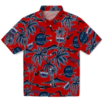 florida atlantic owls palm sunset hawaiian shirts best selling