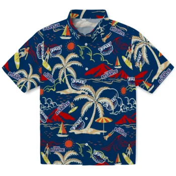 florida atlantic owls palm tree island blue hawaiian shirts best selling
