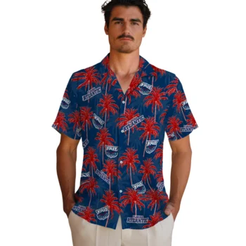 florida atlantic owls palm grove blue hawaiian shirts fashion forward