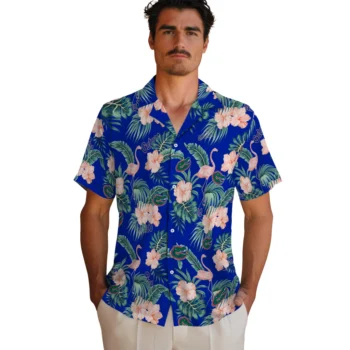 florida gators flamingo palms blue hawaiian shirts fashion forward