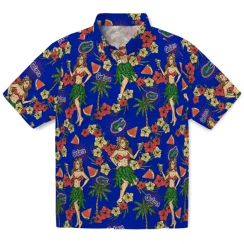 florida gators hawaiian girls design blue hawaiian shirts best selling