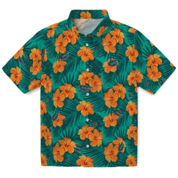 florida gators hibiscus escape green hawaiian shirts best selling