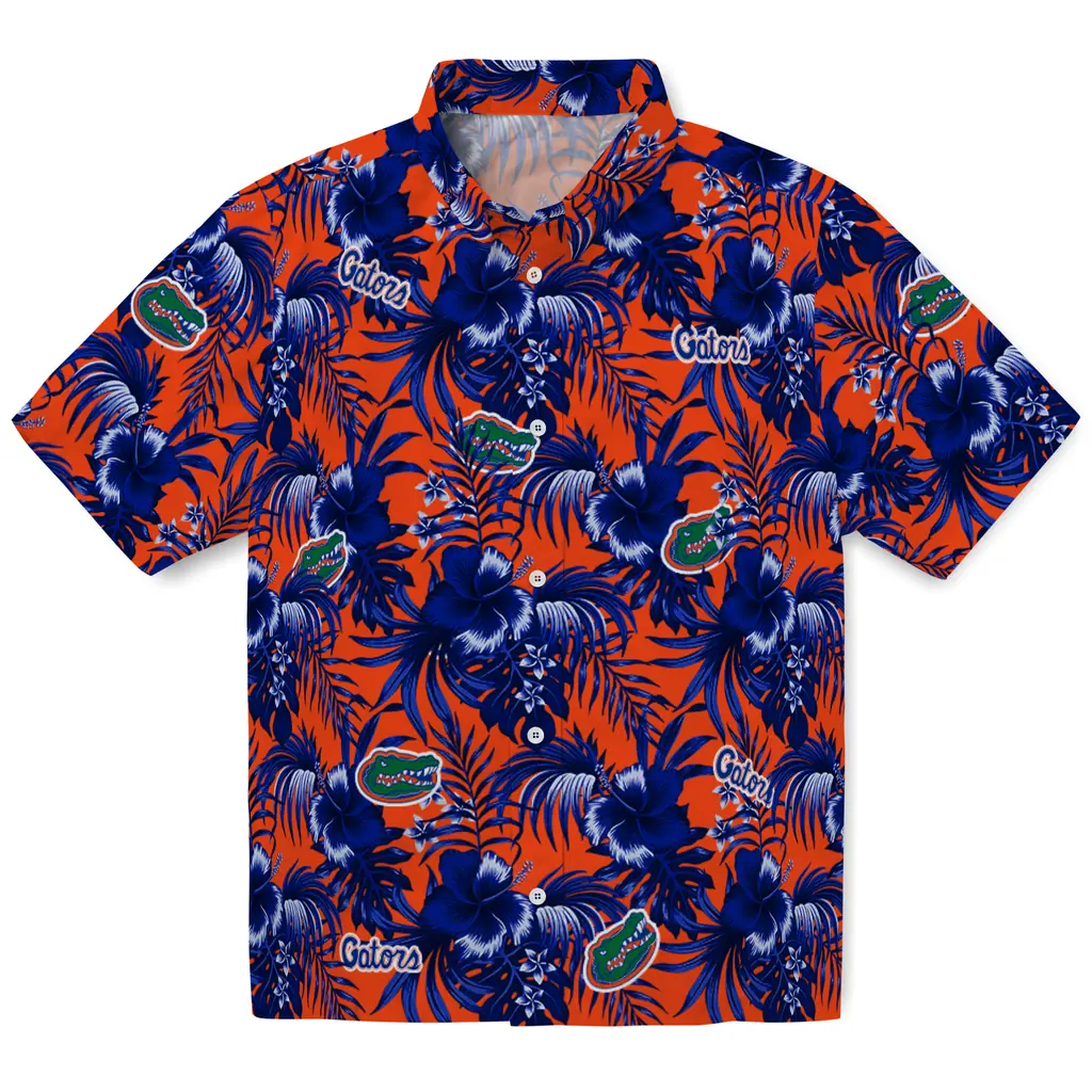 Florida Gators Hawaiian Shirt - Hibiscus Exotic florida gators hibiscus exotic blue hawaiian shirts best selling
