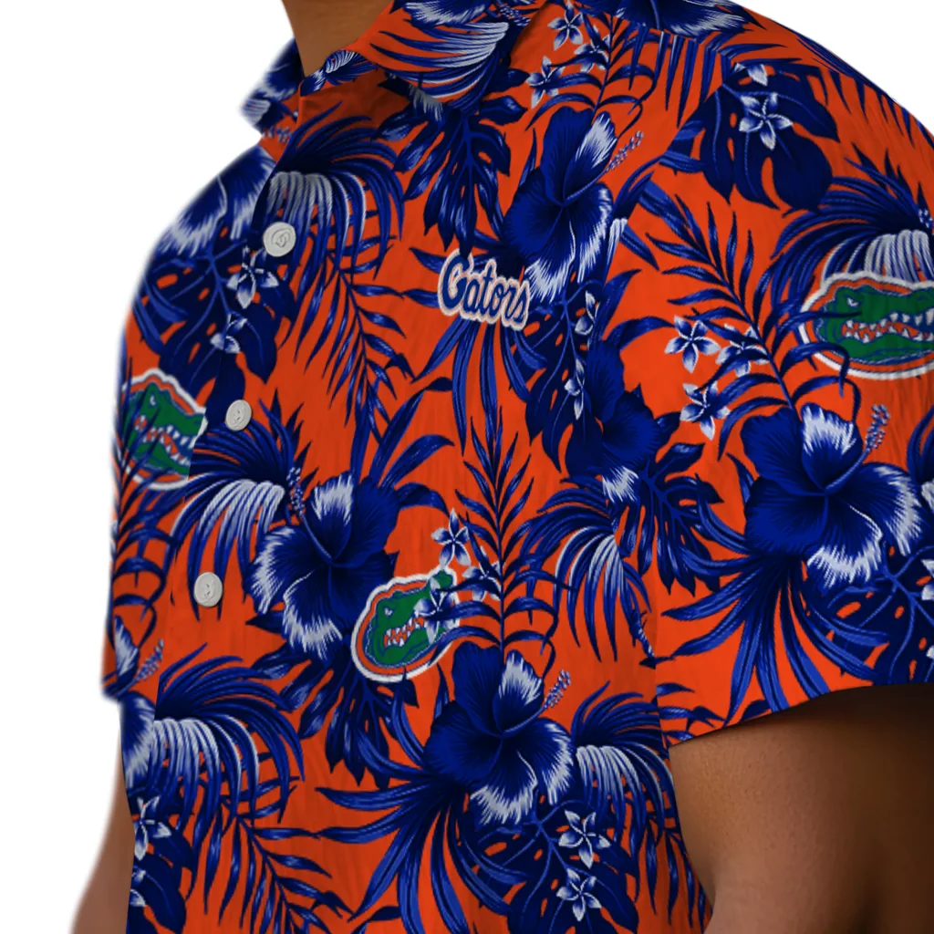 Florida Gators Hawaiian Shirt - Hibiscus Exotic florida gators hibiscus exotic blue hawaiian shirts trendy