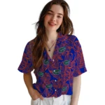 Florida Gators Hawaiian Shirt – Leaf Outline