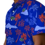 Florida Gators Hawaiian Shirt – Palm And Clouds