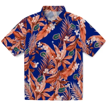 florida gators palm leaves blue hawaiian shirts best selling