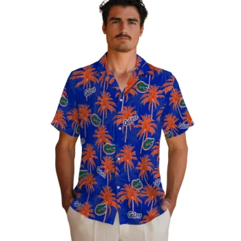 florida gators palm grove blue hawaiian shirts fashion forward