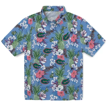 florida gators pineapple bouquet best sky blue hawaiian shirts best selling