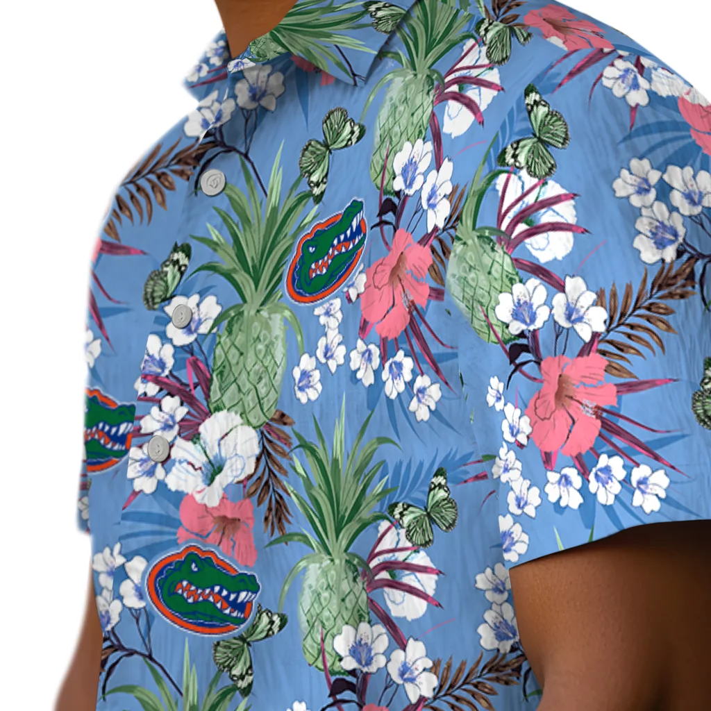 Florida Gators Hawaiian Shirt - Pineapple Bouquet florida gators pineapple bouquet best sky blue hawaiian shirts trendy